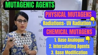 MUTAGENIC AGENTS  PHYSICAL MUTAGENS and CHEMICAL MUTAGENS  GENETICS [upl. by Felty514]