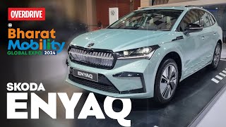 Skoda Enyaq EV walkaround India  Skodas new flagship  odmag [upl. by Burger]