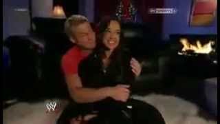 AJ Lee amp Dolph Ziggler Romance WWE Raw 122412 Christmas Special [upl. by Ueik]