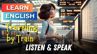 Traveling by Train  Improve Your English  English Listening Skills  Speaking Skills [upl. by Rostand]