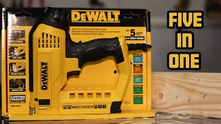 THIS TOOL IS COOLDeWALT Electric Stapler  brad nail gun [upl. by Madeleine]