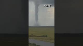 Tornado spotted in Florida as Hurricane Milton fast approaches [upl. by Hgielrebmik]