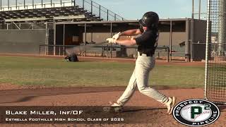 Blake Miller Prospect Video Inf OF Estrella Foothills High School Class of 2025 [upl. by Delfine]