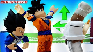 😂GOKU amp VEGETA IN ROBLOX SHADOW BOXING [upl. by Piderit]