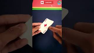 Playing card boomerang youtubeshorts tutorial shorts [upl. by Deer]