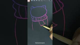 🐻ིྀ 🧣howtodraw easydrawing art drawing shorts [upl. by Ahsercal]