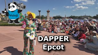 Mega DAPPER Epcot Meetup  2024  Dapper Darlins  Walt Disney World Cosplay [upl. by Anagnos]