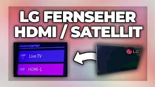 LG Fernseher auf HDMI Satellit oder Kabel umstellen  Tutorial [upl. by Cand944]