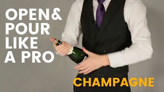 Opening and Pouring Champagne [upl. by Atsylak]