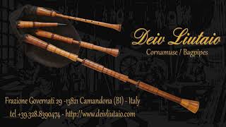 Cornamusa Medievale da Studio a 2 bordoni  2 drones Medieval Practice Bagpipe [upl. by Neggem]