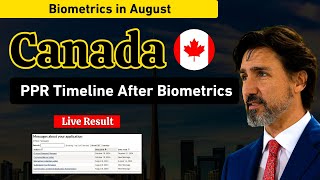 Canada Tourist Visa PPR Timeline And Live Visa Results  Biometric Done in August [upl. by Artenak]