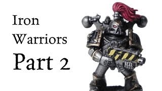 How to paint Iron Warriors Chaos Space Marines pt2 [upl. by Campos]