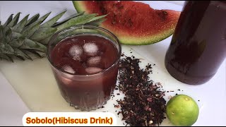 Authentic Ghana SoboloZoboHibiscus Tea hibiscustea [upl. by Meerak]