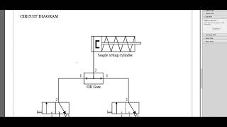 Pneumatic Basics Training with FluidSIM 5  Learn in Tamil single acting cylinder using OR gates [upl. by Jenkel]