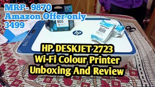 HP Deskjet 2723 WiFi Colour Printer Scanner And Xerox All In One  Print Through Mobile 2021 [upl. by Engedi826]