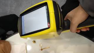 handheld XRF analyzer for gold sample analyzing [upl. by Mixam15]