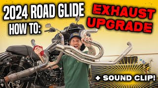 How To Install A New Exhaust On A 2024 HarleyDavidson Road Glide [upl. by Vic]