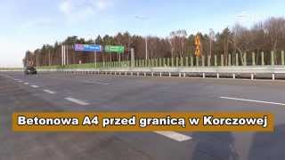 Betonowa A4 przed granicą w Korczowej [upl. by Eislehc]