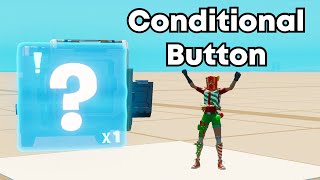 How do you use the Conditional Button Device in Fortnite Creative ITEM BUTTON [upl. by Oad]