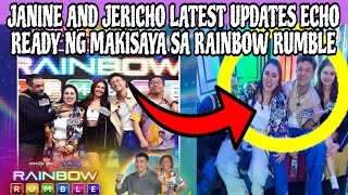 JANINE AND JERICHO LATEST UPDATES READY NG MAKISAYA SA RAINBOW RUMBLE ‼️ [upl. by Bradeord881]