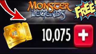 Monster Legends WORKING 😍 10000 TICKETS FREE  Chopork Bounty Hunt Season [upl. by Moraj132]