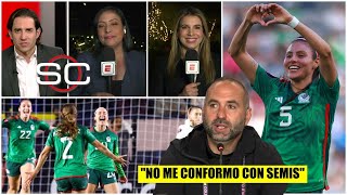 COPA ORO MÉXICO vs BRASIL El Tri Femenil NO se conforma y SUEÑA con la FINAL  SportsCenter [upl. by Erlandson]