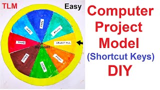 Computer Project Working Model  Computer Keyboard Shortcut keys  DIY pandit [upl. by Ot499]