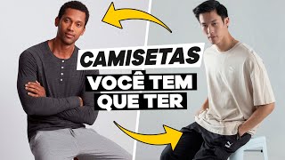 10 tipos de de CAMISETA MASCULINA que você TEM QUE TER  MODA MASCULINA 2024 [upl. by Heuser357]