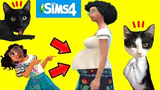 Encanto pero Mirabel embarazada con gatos Luna y Estrella en los SIMS 4  Gameplay con gatitos [upl. by Mable]