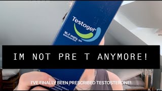 FTM TRANSGENDER  IM OFFICIALLY ON TESTOSTORONE TESTOGEL [upl. by Henrie]