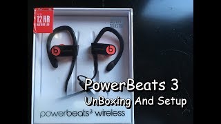 PowerBeats3Unboxing and Setup [upl. by Laved]