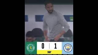 SPORTING VS CITY 11  GYOKERES SCORES [upl. by Sualohcin728]