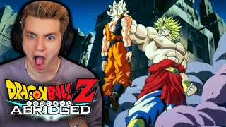 BROLY  Dragon Ball Z Abridged Movie REACTION [upl. by Goulette]