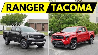 2024 Ford Ranger vs 2024 Toyota Tacoma  Whats The Best Midsized Truck [upl. by Kayla]