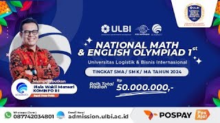 HIGHLIGHT OLYMPIAD ULBI 2024 [upl. by Swithin]