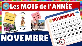 Les mois de lannée  le mois de NOVEMBRE [upl. by Hserus]