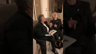 Italian Nonnas burst with excitement over grandbaby announcement 😂❤️ [upl. by Negriv926]