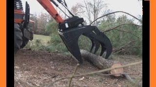 Fitting A Skidsteer Grapple To Tractor [upl. by Chemosh]