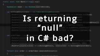 Should you stop returning quotnullquot  Functional C [upl. by Adnawaj598]