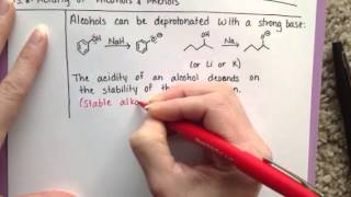 Acidity of Alcohols [upl. by Enyamert800]