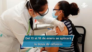 Comenzará la aplicación de la dosis de refuerzo contra Covid19 a maestros en CDMX [upl. by Majka768]