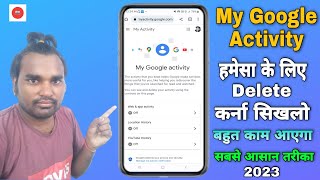 Delete My Activity Google  Google My Activity  How To Delete All Google Activity [upl. by Iur]