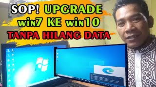 CARA UPGRADE WINDOWS7 32bit KE WINDOWS10 64bit  PARTISI MBR LEGACY SUPPORT  LAPTOP LENOVO B40 [upl. by Druce]