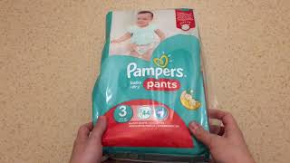 Pampers babydry pants 3 UNBOXING [upl. by Yobybab]