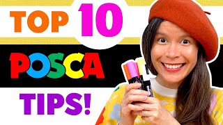 How to Use Posca Markers Top 10 Tips  Techniques [upl. by Rawden]