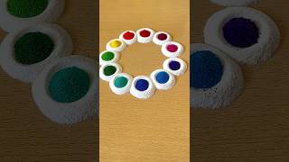 Simple Rangoli  Satisfying Rangoli  Easy Rangoli Tips and Tricks  ASMR rangoli satisfying asmr [upl. by Maxentia]