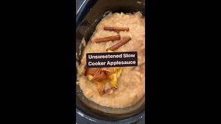 Unsweetened Slow Cooker Applesauce [upl. by Phillie]