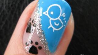 Konad Nail Art Stamping Tutorial  Animal Murder Mystery Suspects Design for Short Nails [upl. by Paule300]