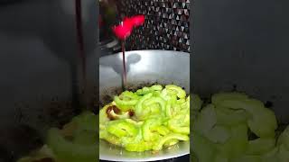 Masak Peria goreng campur telur cooking [upl. by Petulia]