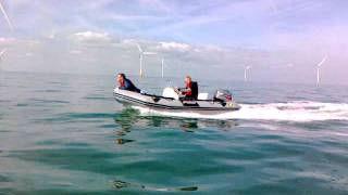 Zodiac Pro 420 7 man rib boat ribs 40hp honda 4 [upl. by Roderich]